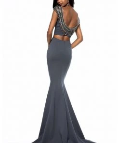 Sherri Hill - 51966 Two-Piece Jewel Garlanded Long Mermaid Dress