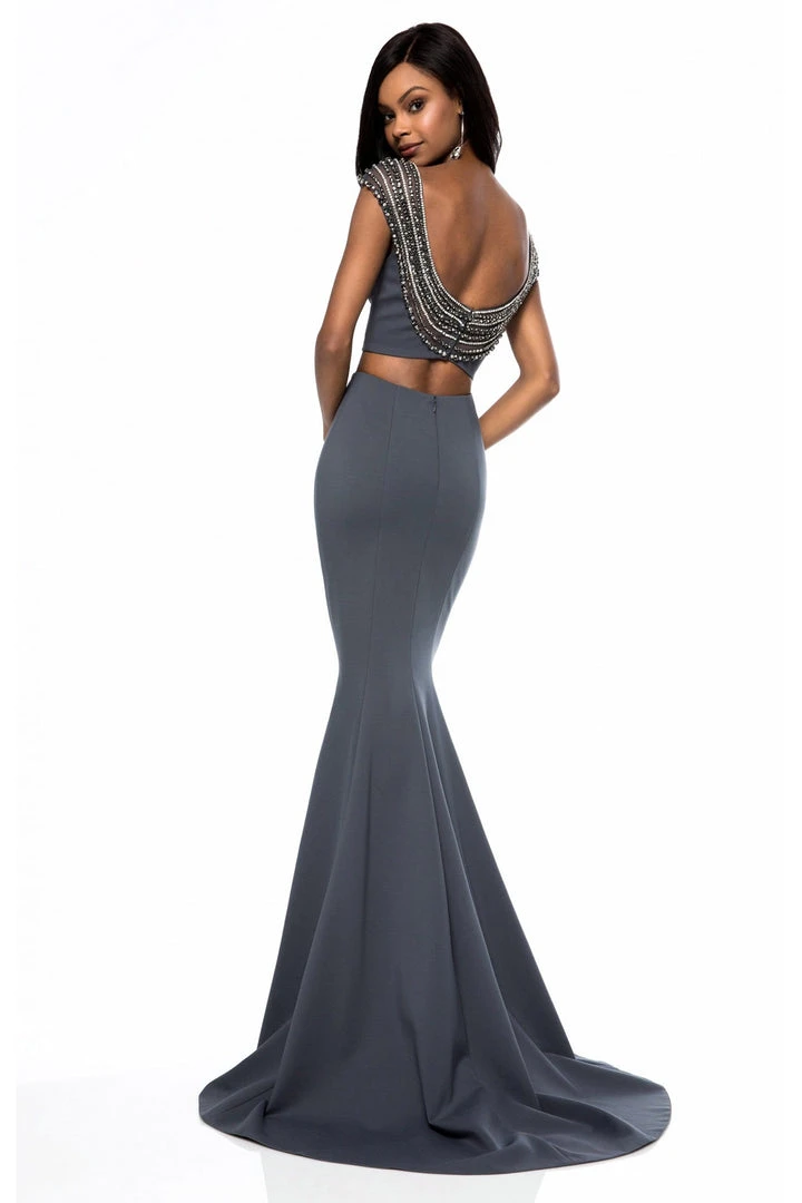 Sherri Hill - 51966 Two-Piece Jewel Garlanded Long Mermaid Dress 4 Sherri Hill - 51966 Two-Piece Jewel Garlanded Long Mermaid Dress