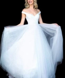 Sherri Hill - 51990 Sequined Off-Shoulder Tulle Ballgown 13 Sherri Hill - 51990 Sequined Off-Shoulder Tulle Ballgown