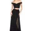 Sherri Hill - 51996 Beaded Two Piece Off-Shoulder A-Line Gown