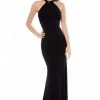 Sherri Hill - 51998 Halter Neck Jersey Fitted Dress 1 Sherri Hill - 51998 Halter Neck Jersey Fitted Dress