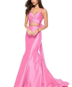 Sherri Hill - 52006 Two Piece Ruched Sweetheart Mermaid Dress 8 Sherri Hill - 52006 Two Piece Ruched Sweetheart Mermaid Dress