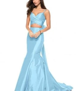 Sherri Hill - 52006 Two Piece Ruched Sweetheart Mermaid Dress 9 Sherri Hill - 52006 Two Piece Ruched Sweetheart Mermaid Dress
