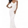 Sherri Hill - 52008 Beaded Plunging V-neck Sheath Dress 1 Sherri Hill - 52008 Beaded Plunging V-neck Sheath Dress