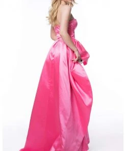 Sherri Hill - 52054 Strapless Dress With Polka Dot Overskirt 11 Sherri Hill - 52054 Strapless Dress With Polka Dot Overskirt