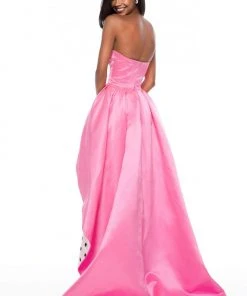 Sherri Hill - 52054 Strapless Dress With Polka Dot Overskirt 10 Sherri Hill - 52054 Strapless Dress With Polka Dot Overskirt