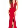 Sherri Hill - 52056 Beaded Deep Halter V-Neck Sheath Dress 2 Sherri Hill - 52056 Beaded Deep Halter V-Neck Sheath Dress