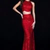 Sherri Hill - 52063 Two-Piece Fitted Long Sequined Dress