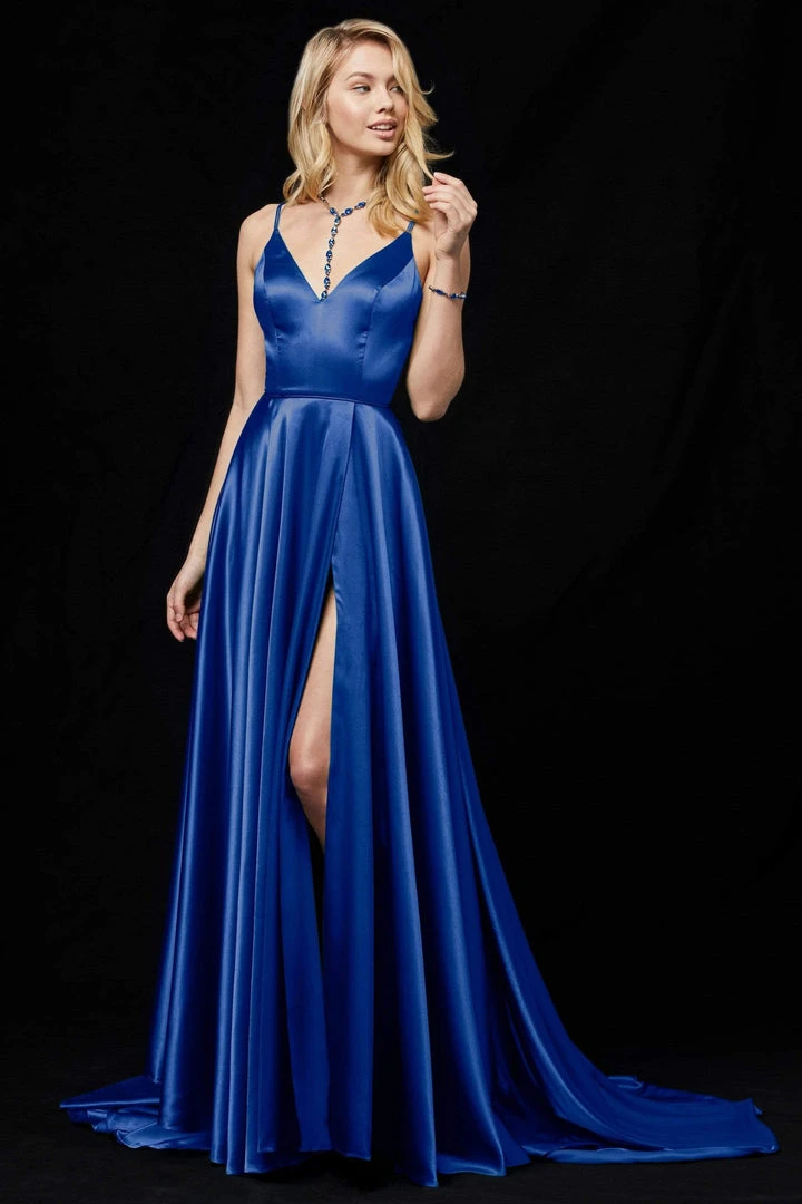 Sherri Hill - 52119 Plunging V-Neck Long A Line Dress 8 Sherri Hill - 52119 Plunging V-Neck Long A Line Dress