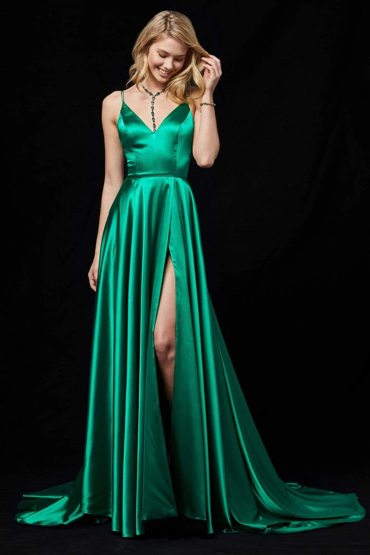 Sherri Hill - 52119 Plunging V-Neck Long A Line Dress 5 Sherri Hill - 52119 Plunging V-Neck Long A Line Dress
