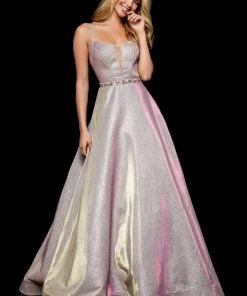 Sherri Hill - 52124 Bead Embellished Scoop Neck A-line Dress 16 Sherri Hill - 52124 Bead Embellished Scoop Neck A-line Dress