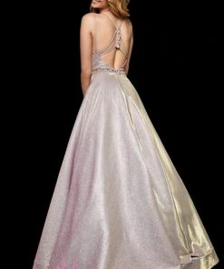 Sherri Hill - 52124 Bead Embellished Scoop Neck A-line Dress 15 Sherri Hill - 52124 Bead Embellished Scoop Neck A-line Dress