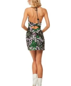 Sherri Hill - 52214 Halter Short Black Fitted Dress 7 Sherri Hill - 52214 Halter Short Black Fitted Dress