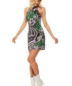 Sherri Hill - 52214 Halter Short Black Fitted Dress 8 Sherri Hill - 52214 Halter Short Black Fitted Dress