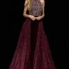 Sherri Hill - 52275 Beaded High Halter Dress With Overskirt 1 Sherri Hill - 52275 Beaded High Halter Dress With Overskirt
