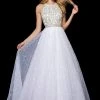 Sherri Hill - 52277 Beaded Halter Sequin Tulle Ballgown