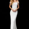 Sherri Hill - 52292 Beaded Off-Shoulder Sheath Dress