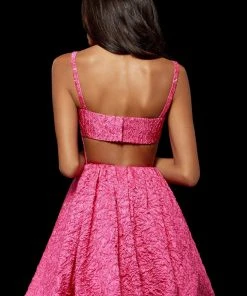 Sherri Hill - 52303 Bateau A Line Sleeveless Short Dress