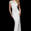 Sherri Hill - 52312 Cap Sleeves Beaded Long Dress