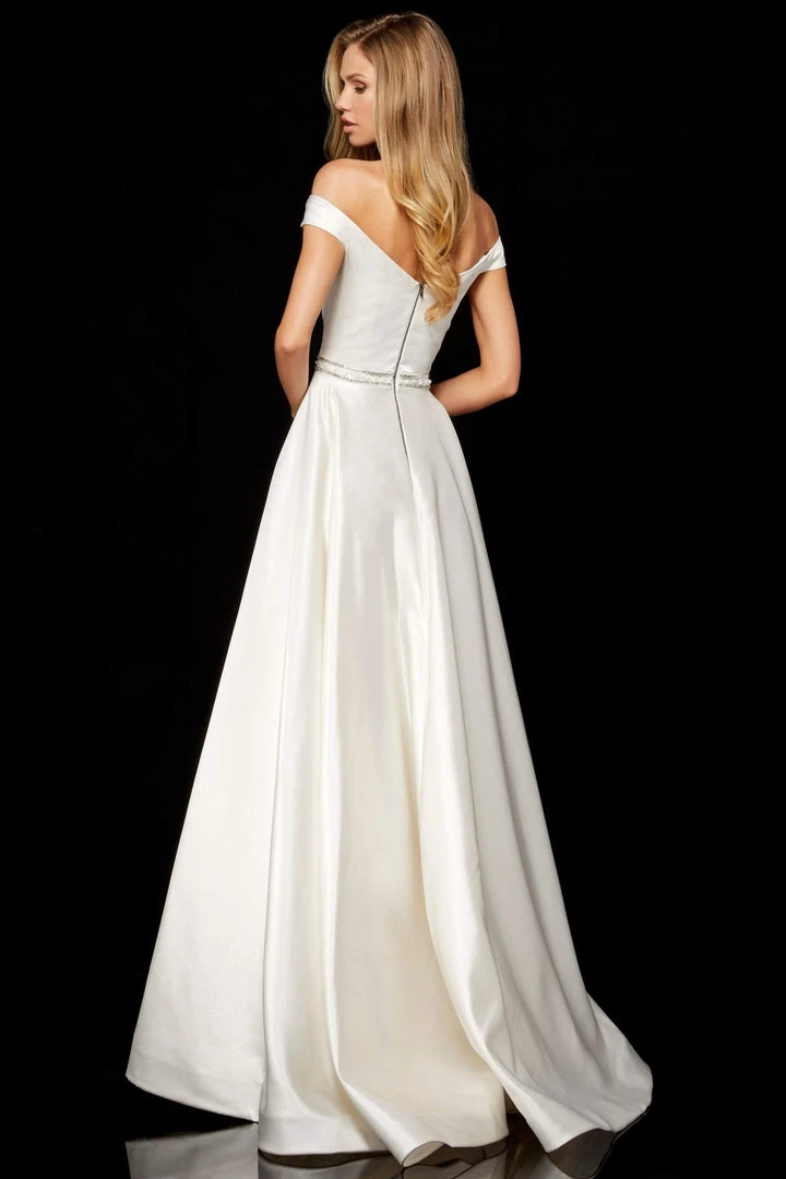 Sherri Hill - 52332 Mikado Satin Off The Shoulder A Line Dress 4 Sherri Hill - 52332 Mikado Satin Off The Shoulder A Line Dress