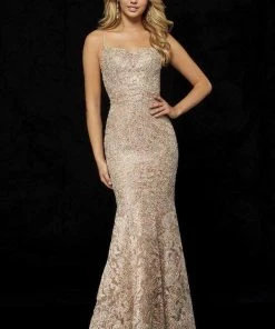 Sherri Hill - 52348 Beaded Lace Mermaid Long Dress