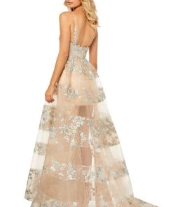 Sherri Hill - 52352 Illusion Beaded Long Dress 5 Sherri Hill - 52352 Illusion Beaded Long Dress