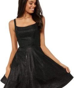 Sherri Hill - 52361 Glitter Ladder Back Short A Line Dress