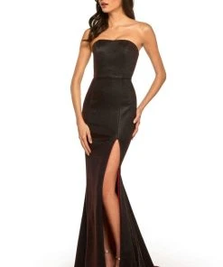 Sherri Hill - 52362 Glitter Stretch Strapless Mermaid Dress 26 Sherri Hill - 52362 Glitter Stretch Strapless Mermaid Dress