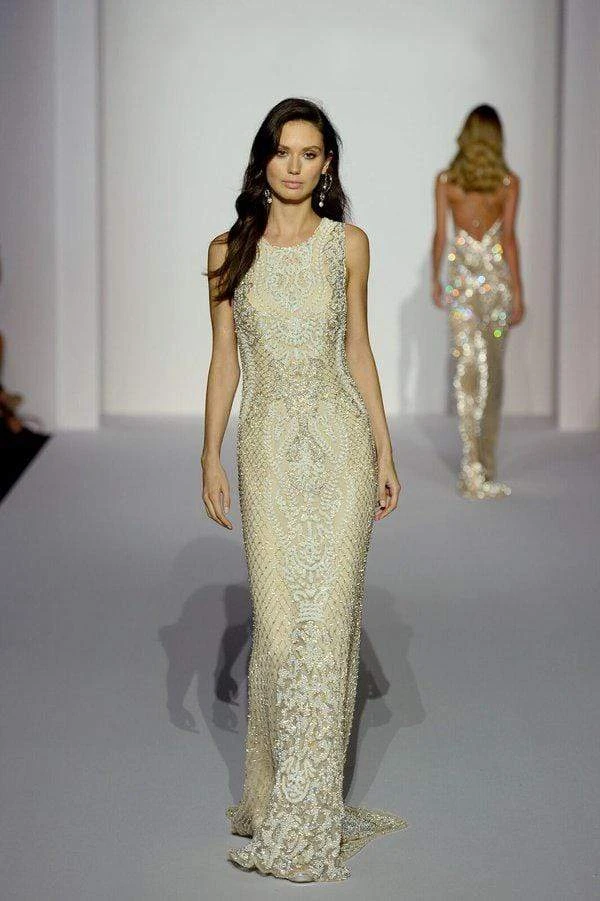 Sherri Hill - 52369 High Neckline Beaded Dress 6 Sherri Hill - 52369 High Neckline Beaded Dress