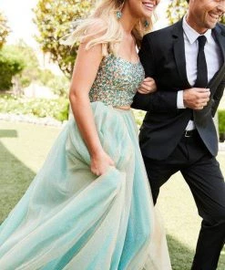 Sherri Hill - 52404 Scoop Beaded Dress