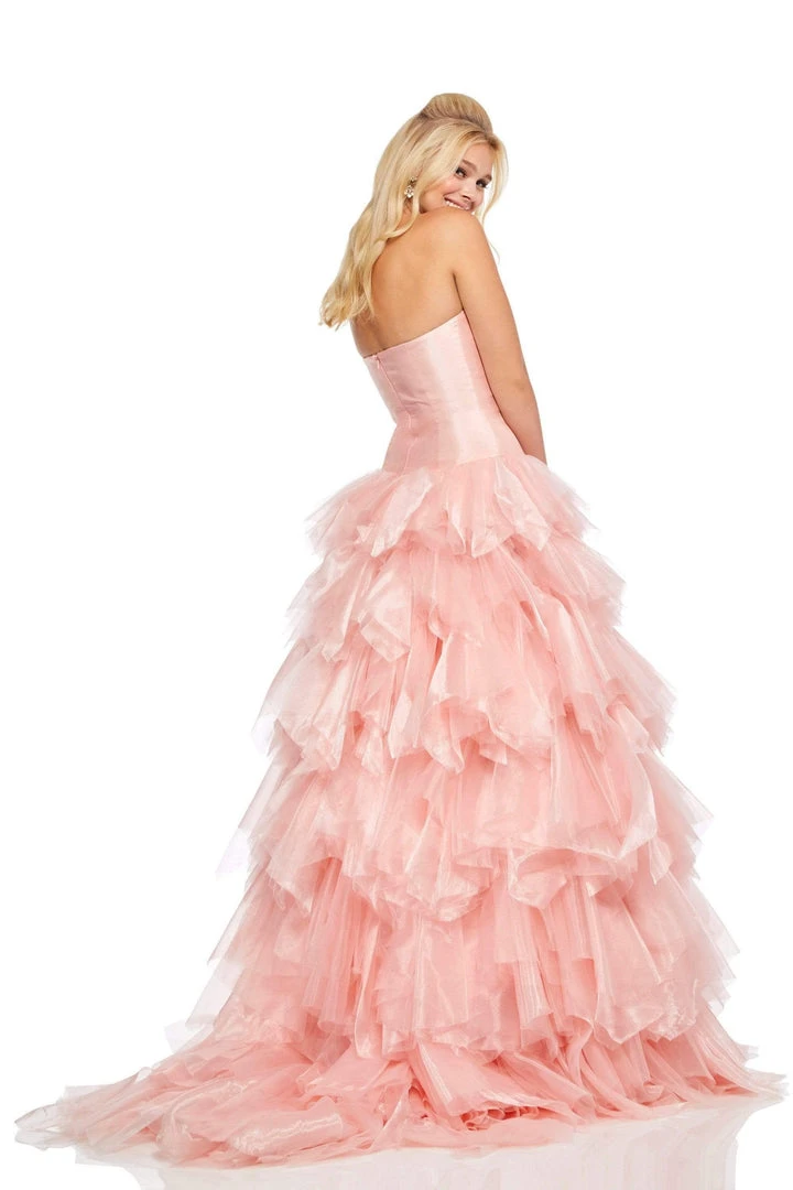 Sherri Hill - 52417 Tiered Tulle Skirt A-line Gown 4 Sherri Hill - 52417 Tiered Tulle Skirt A-line Gown