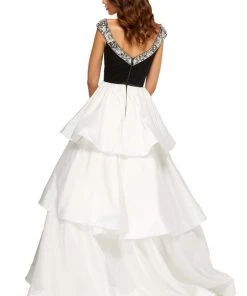 Sherri Hill - 52427 Cap Sleeve Beaded Dress