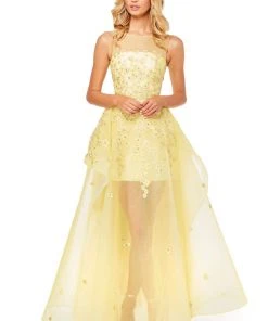 Sherri Hill - 52447 Illusion Long A-line Dress