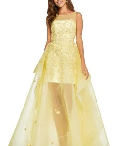 Sherri Hill - 52447 Illusion Long A-line Dress 8 Sherri Hill - 52447 Illusion Long A-line Dress