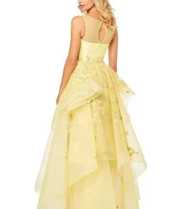 Sherri Hill - 52447 Illusion Long A-line Dress 7 Sherri Hill - 52447 Illusion Long A-line Dress