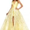 Sherri Hill - 52458 V-Neck Mikado Long Dress 2 Sherri Hill - 52458 V-Neck Mikado Long Dress