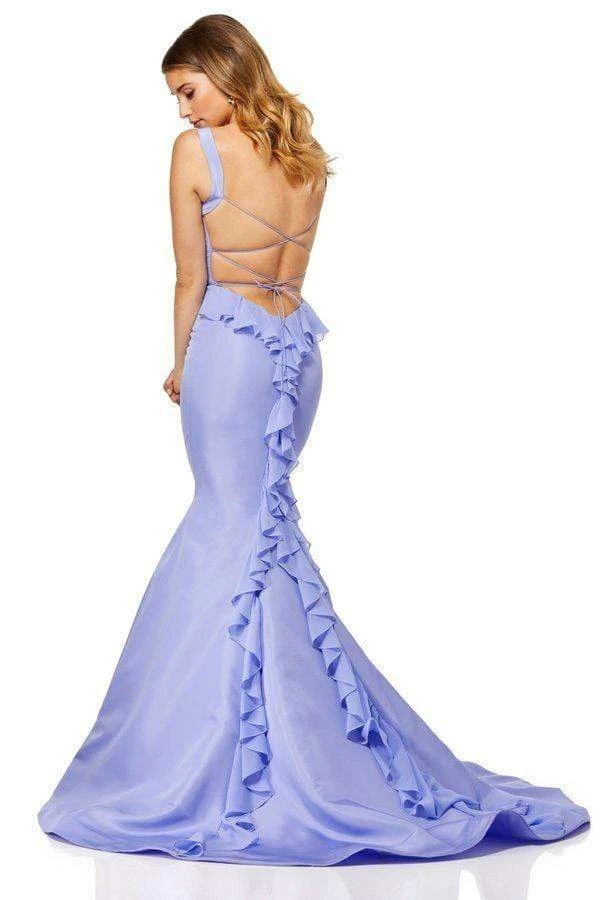 Sherri Hill - 52465 Scoop Neck Ruffled Mermaid Dress With Sexy Back 7 Sherri Hill - 52465 Scoop Neck Ruffled Mermaid Dress With Sexy Back