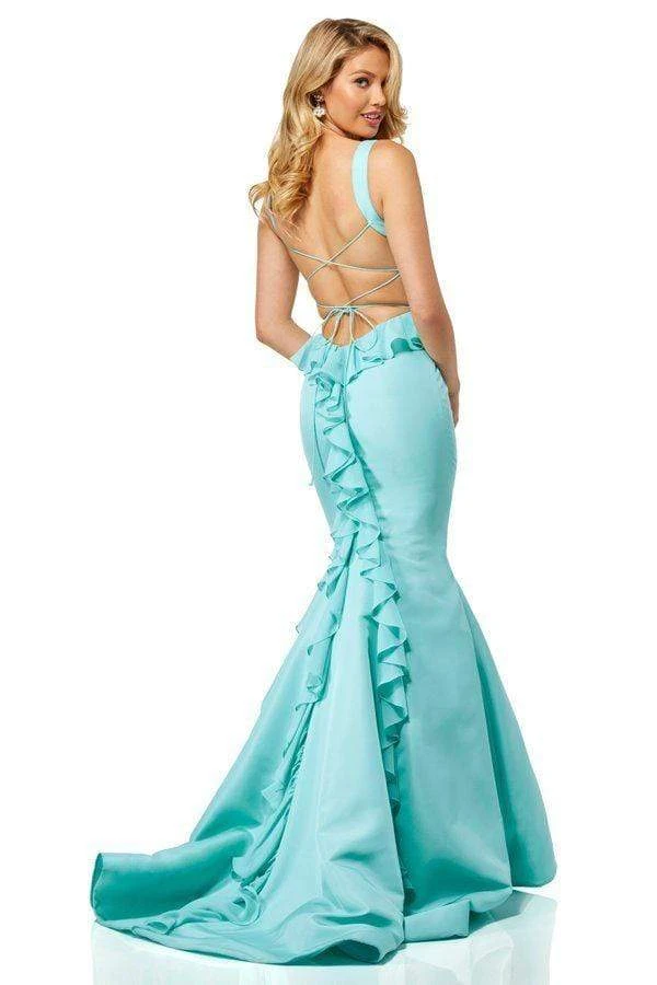 Sherri Hill - 52465 Scoop Neck Ruffled Mermaid Dress With Sexy Back 4 Sherri Hill - 52465 Scoop Neck Ruffled Mermaid Dress With Sexy Back