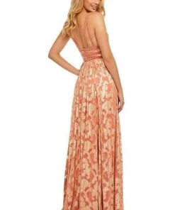 Sherri Hill - 52474 Beaded Plunging V-Neck A-Line Long Dress 10 Sherri Hill - 52474 Beaded Plunging V-Neck A-Line Long Dress