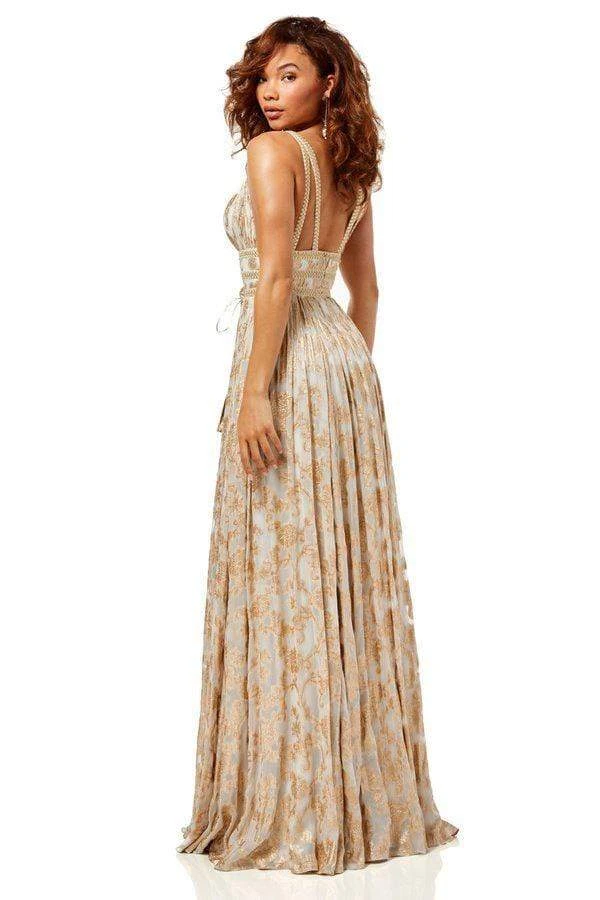 Sherri Hill - 52474 Beaded Plunging V-Neck A-Line Long Dress 7 Sherri Hill - 52474 Beaded Plunging V-Neck A-Line Long Dress