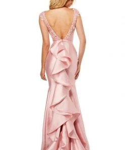 Sherri Hill - 52479 Lace Bateau Mikado Mermaid Dress