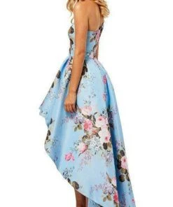 Sherri Hill - 52489 Floral Single Shoulder A-Line High Low Dress 23 Sherri Hill - 52489 Floral Single Shoulder A-Line High Low Dress