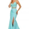 Sherri Hill - 52493 Two Piece Lace Crop Top Mermaid Dress 1 Sherri Hill - 52493 Two Piece Lace Crop Top Mermaid Dress