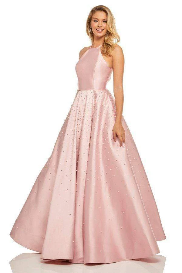 Sherri Hill - 52501 Beaded High Halter Neckline Evening Dress 3 Sherri Hill - 52501 Beaded High Halter Neckline Evening Dress