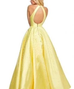 Sherri Hill - 52501 Beaded High Halter Neckline Evening Dress 17 Sherri Hill - 52501 Beaded High Halter Neckline Evening Dress