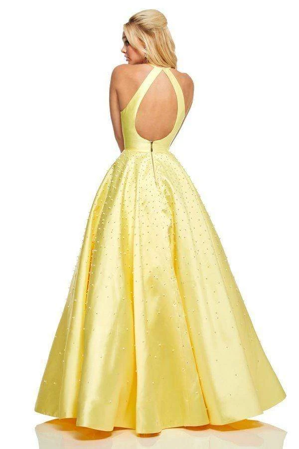 Sherri Hill - 52501 Beaded High Halter Neckline Evening Dress 10 Sherri Hill - 52501 Beaded High Halter Neckline Evening Dress