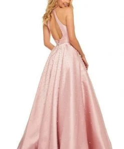 Sherri Hill - 52501 Beaded High Halter Neckline Evening Dress 11 Sherri Hill - 52501 Beaded High Halter Neckline Evening Dress