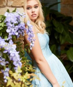 Sherri Hill - 52503 Scoop Brocade A-line Dress 9 Sherri Hill - 52503 Scoop Brocade A-line Dress