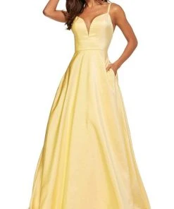 Sherri Hill - 52506 V-Neck Taffeta Dress