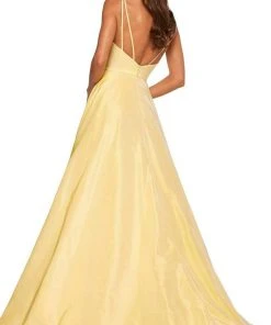 Sherri Hill - 52506 V-Neck Taffeta Dress 6 Sherri Hill - 52506 V-Neck Taffeta Dress